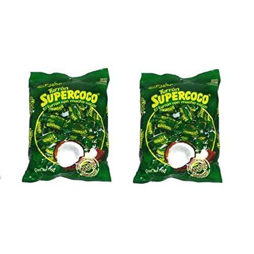 SUPER TURRON SUPERCOCO ALL NATURAL COCONUT CANDY 50 COUNT by Supercoco (Pack of 2)