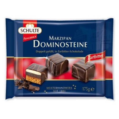 Schulte Marzipan Dominos Dark Chocolate 175g