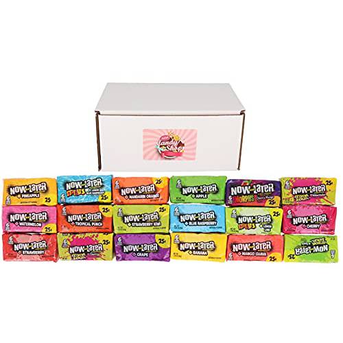 Now and Later Candy Variety Pack of 18 Flavors (1 of each, total of 18)
