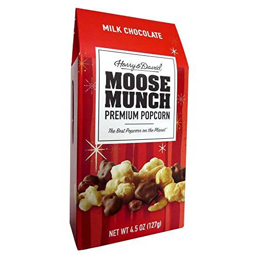Harry & David Moose Munch Milk Chocolate Premium Popcorn Holiday Box