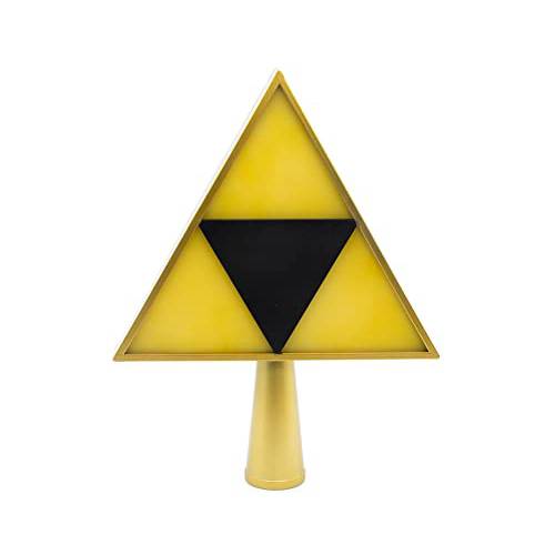 The Legend of Zelda 7-Inch Triforce Light-Up Holiday Tree Topper Decoration, Yellow (SRI-SI1428-C)