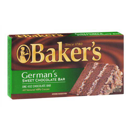 Bakers Sweet German Chocolate, 4 oz