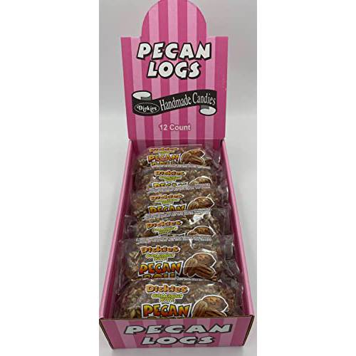 DICKIES PECAN LOG ROLL INDIVIDUALLY WRAPPED - 2 oz Each ( 12 in a Pack )