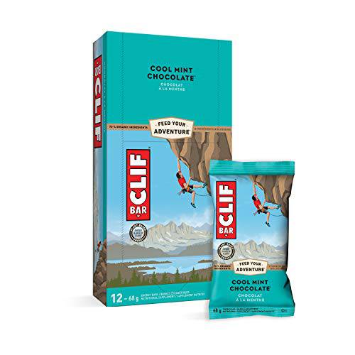 CLIF Cool Mint Chocolate Bar 12 Count, 2.4 OZ