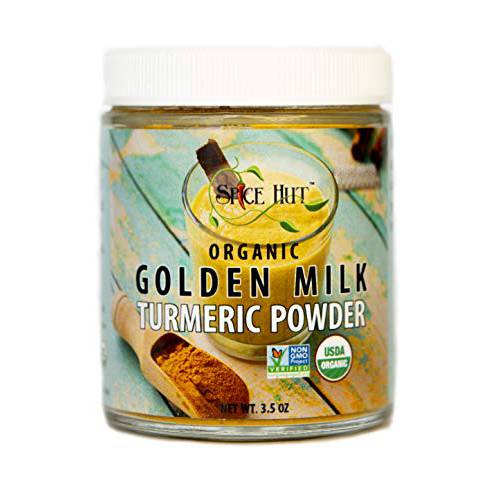 Organic Golden Milk Turmeric Powder - All Natural, No added Sugar, 3.5 ounce, The Spice Hut