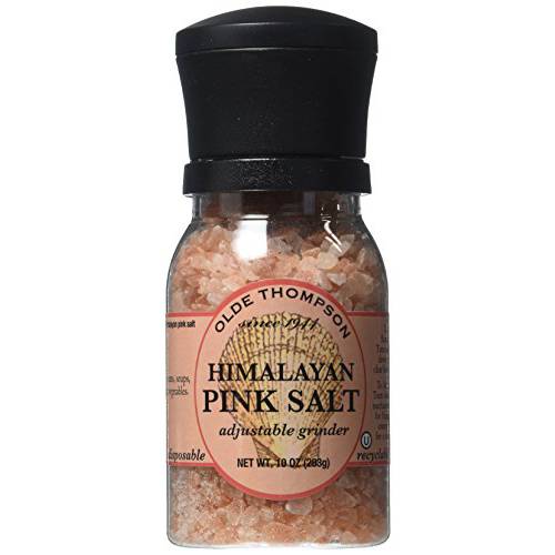 Olde Thompson Himalayan Pink Salt Grinder, Course Ground, 10 oz