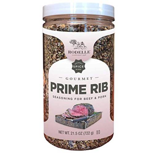 Rodelle Prime Rib Seasoning for Beef & Pork Kosher and Gluten Free and, 21.5oz