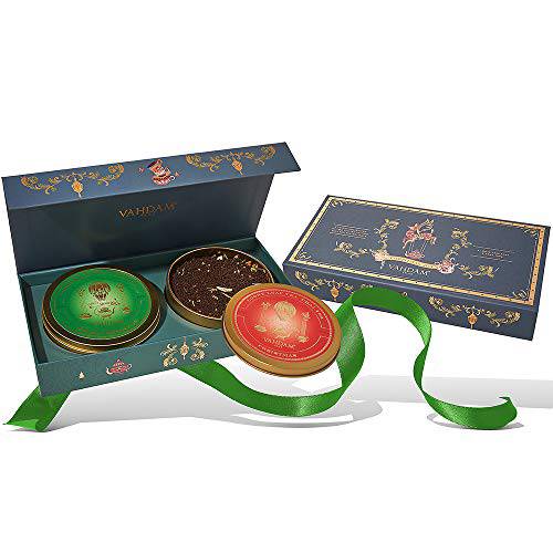 VAHDAM, Christmas Joy - Christmas Tea Gift Set | 2 Award-Winning Tea Blends -Earl Grey & India’s Original Masala Chai Tea - in a Presentation Box | Tea Set | Gift for Tea Lovers | Gift for Him/Her