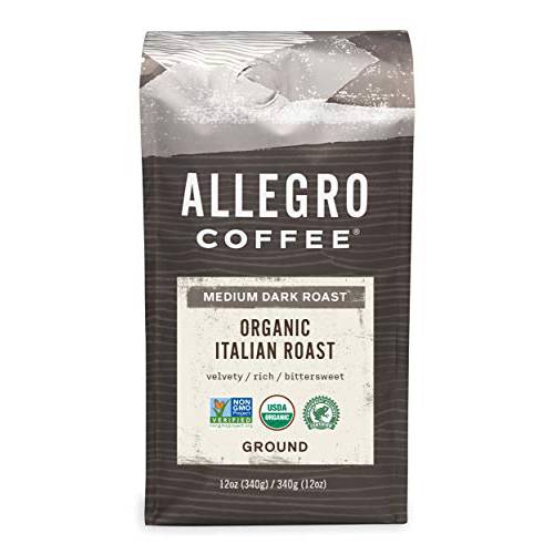 Allegro Coffee Organic Italian Roast Ground Coffee, 12 oz