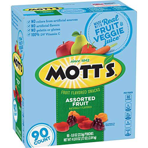 Mott’s Medley Assorted Fruit Snacks (0.8 Oz., 90 ct.) Net Wt 72 Oz