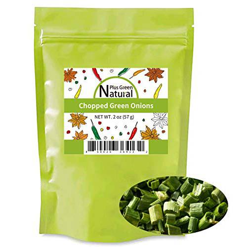 Freeze Dried Chopped Green Onions 2 Ounce, All Natural Non GMO Gluten Free Dry Green Onions