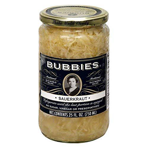Bubbies Sauerkraut, 25 Fl Oz (Pack of 2)