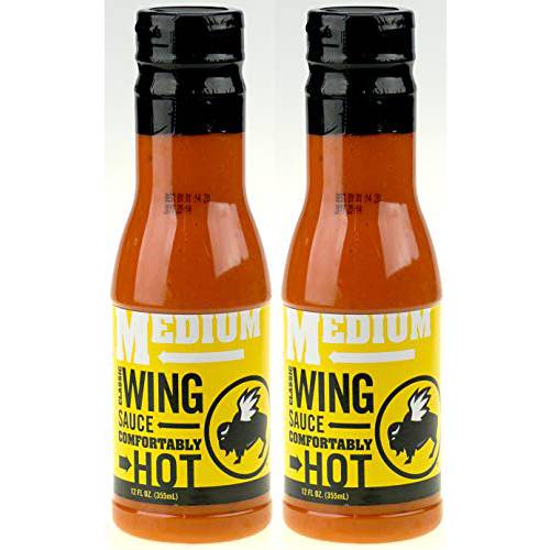 Buffalo Wild Wings Classic Sauce - Medium, Comfortably Hot - 12 fl. oz. - PACK OF 2