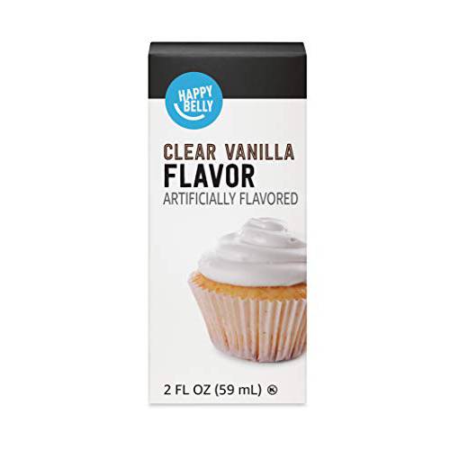 Amazon Brand - Happy Belly Clear Vanilla Flavor Extract, 2 fl oz