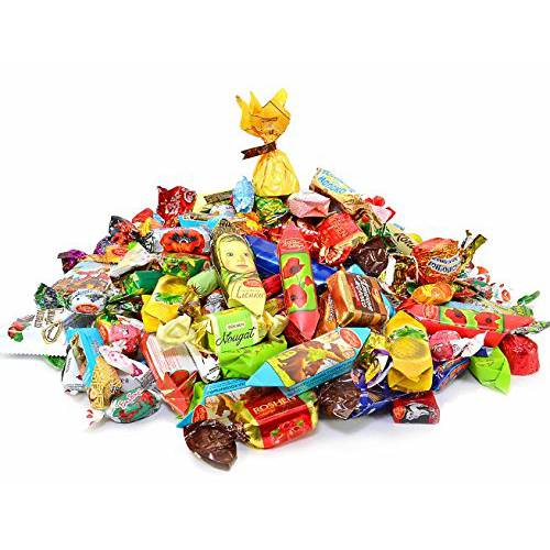 Back To USSR Chocolate, Caramel, Jelly, Fudge, & Taffy Candy Mix {Assortment Of The Most Popular Russian & Ukrainian Candy} (1 Lb)
