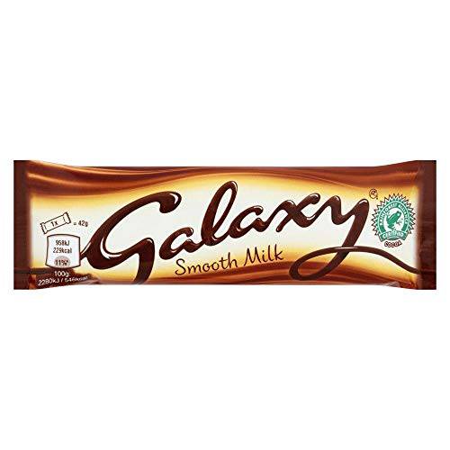 Galaxy Milk Chocolate Bar - 42g - Pack of 12 (42g x 12)