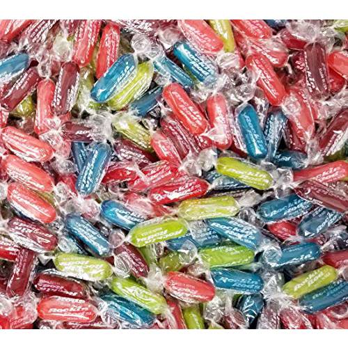 Assorted Rockin Rods Hard Candy, Fruit Flavored Individually Wrapped Candy - Bulk Pack 2 Pounds