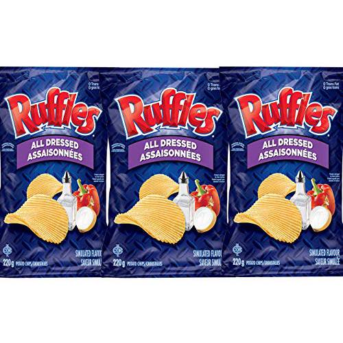 Ruffles All Dressed Potato Chips 220g (3-Pack)