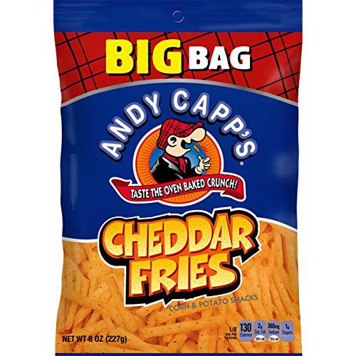 Andy Capp’s Big Bag Cheddar Flavored Fries, 8 oz, 8 Pack