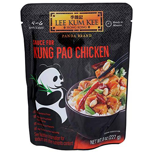 Lee Kum Kee Panda Brand Sauce for Kung Pao Chicken, 0g Trans Fat, No Artificial Flavors, No High Fructose Corn Syrup, Cholesterol Free, 8 Ounces (Pack of 6)