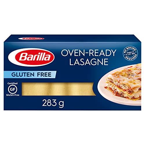 BARILLA Gluten Free Oven-Ready Lasagne, 10 Ounce (Pack of 12) - Non-GMO Gluten Free Pasta Made with Blend of Corn & Rice - Vegan Pasta