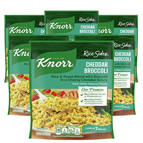 Knorr Rice Sides Cheddar Broccoli, 5.7 Ounce (Pack of 6)