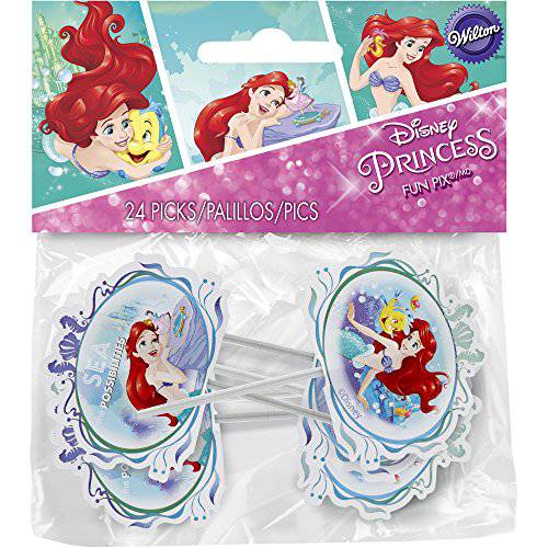 Wilton Disney Princess Little Mermaid 24 Count Ariel Fun Pix, Assorted