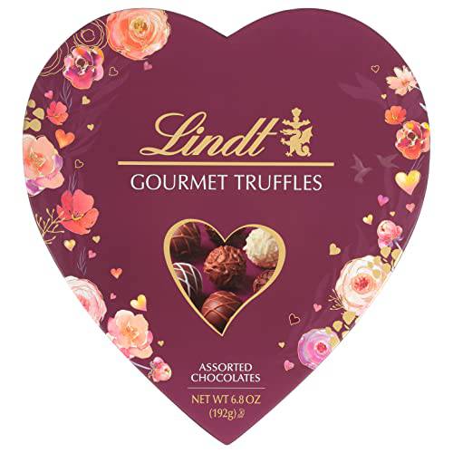 Lindt Assorted Gourmet Chocolate Truffles, Valentine’s Day Box of Assorted Chocolate, 6.8 oz.
