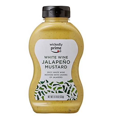 Wickedly Prime Mustard, White Wine Jalapeno, 11.75 Ounce