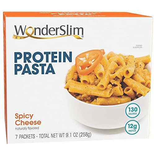 WonderSlim Protein Pasta, Spicy Cheese - 2g Fat, 130 Calories, 12g Protein (7ct)