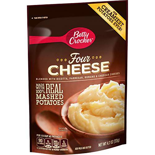 Betty Crocker Hearty Four Cheese Potatoes, 4.7 oz (Pack of 7)