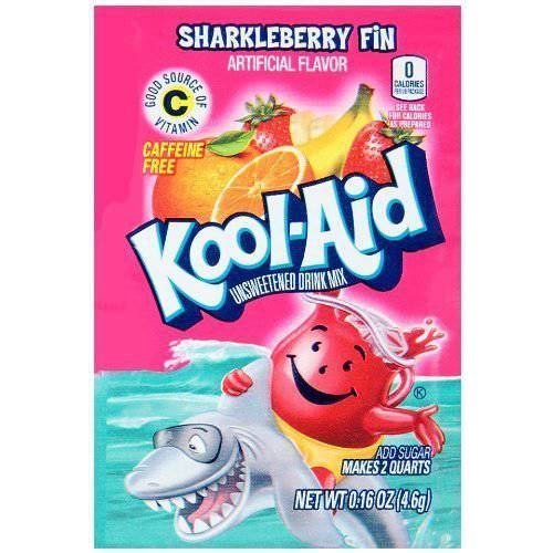 KOOL-AID SHARKLEBERRY FIN Unsweetened Drink Mix (12 Packets) by Kool-Aid