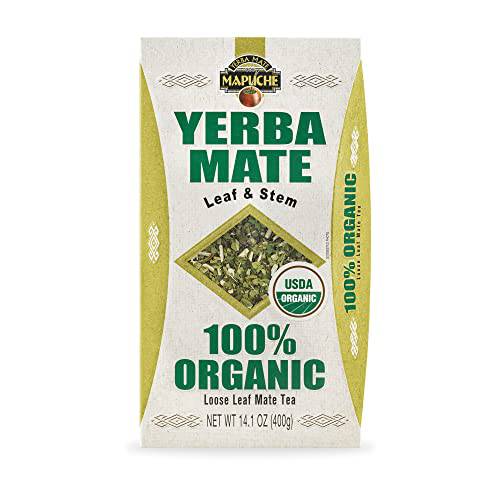 100% Organic Yerba Mate Mapuche by Anahi - Leaf & Stem | USDA NOP Certified 14.1 oz
