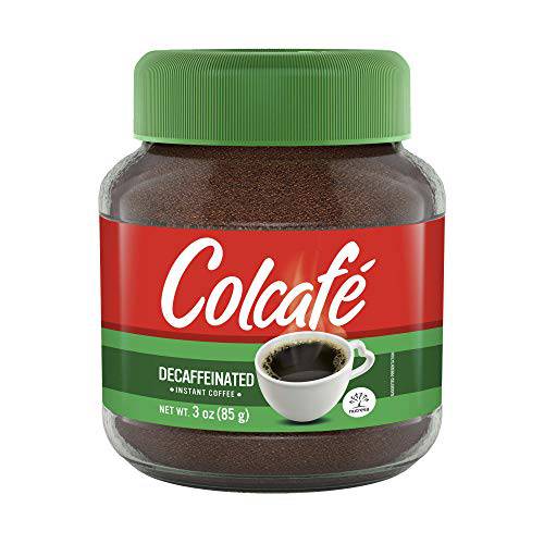 Colcafé Instant Decaf Coffee Jar | Same Great Taste, No Caffeine | Ready in Seconds | 100% Colombian Coffee | 3 Ounce (Pack of 1)