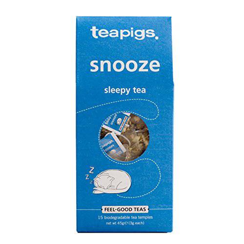 Teapigs Organic Snooze Herbal Tea Made With Whole Herbs and Fruits (1 Pack Of 15 Tea Bags)