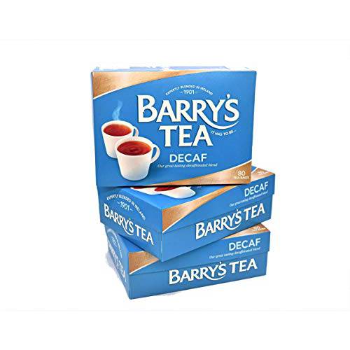 Barry’s Tea Decaf Blend 80 Teabags (3 Pack), Fresh from Barry’s Tea in Ireland