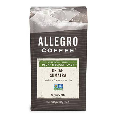 Allegro Coffee Decaf Sumatra Ground Coffee, 12 oz
