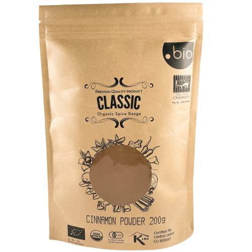 Organic Ceylon Cinnamon Powder | Certified USDA Organic and Kosher| Ceylon Cinnamon Powder Organic from Sri Lanka | Organic Cinnamon Ceylon from Sri Lanka| Premium Quality True Cinnamon Powder | 7 oz (200g) Eco-Friendly Resealable Bag