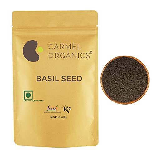 Edible Basil seeds. | 8 Ounce or 0.5 Lb | Tukmaria Sabja | Rich in fibers | Add to smoothies | Non GMO | Keto + non Gluten