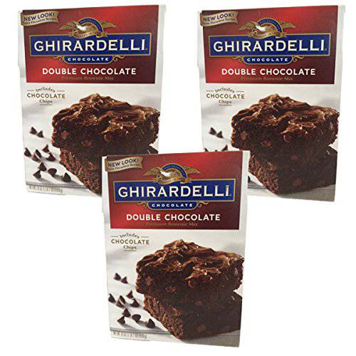 Ghirardelli Chocolate Lovers Double Chocolate Brownie Mix - Pack of 3, 18oz boxes