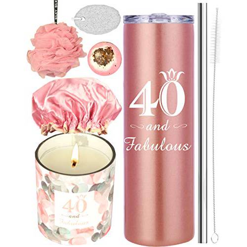 40th Birthday Gifts for Women, 40 Birthday Gifts, Gifts for 40th Birthday Women, 40th Birthday Decorations, Happy 40th Birthday Gift, 40th Birthday Tumblers, 40th Birthday Party Supplies