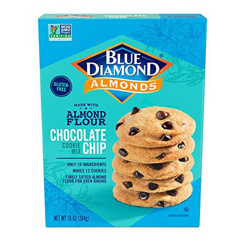 Blue Diamond Almonds Flour Gluten-Free Baking Mix, Chocolate Chip Cookie, Multicolor, 10 Oz