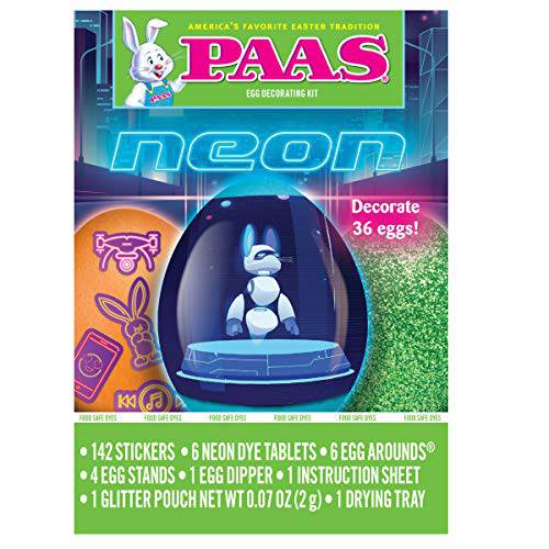 PAAS Neon Easter Egg Decorating Kit