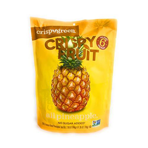 Crispy Green, Pineapples, 0.36 Ounce, 6 Pack