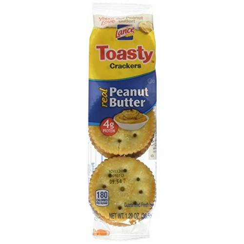Lance Toasty Real Peanut Butter Sandwich Crackers, 20 count, 25.7 oz