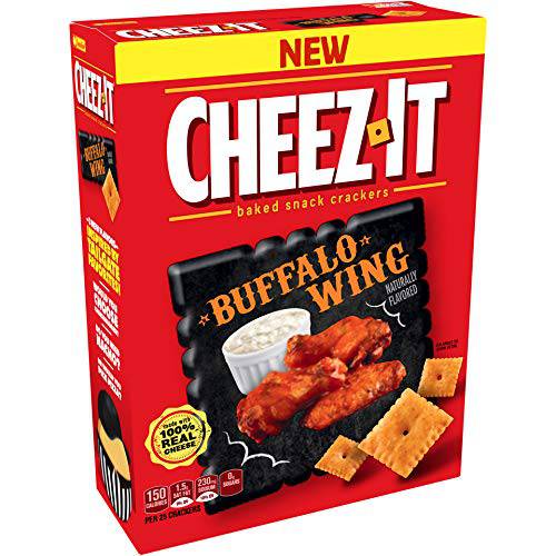 (2 Pack) Cheez-It Buffalo Wing Baked Snack Crackers, 12.4 oz - NEW Flavored