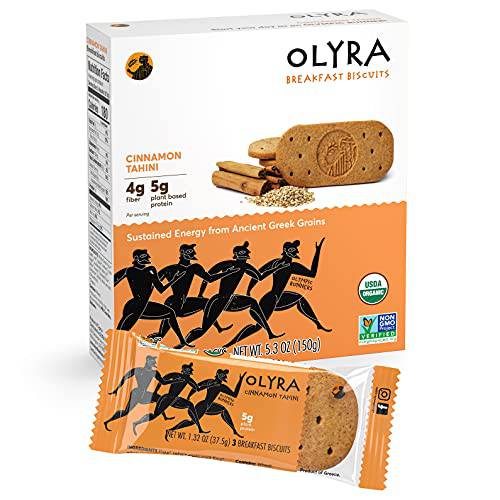 Olyra Organic Cinnamon Tahini Breakfast Biscuits, 5.3 OZ