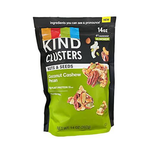 Kind Coconut Cashew Pecan Clusters, 4g Plant Protein, 14 OZ