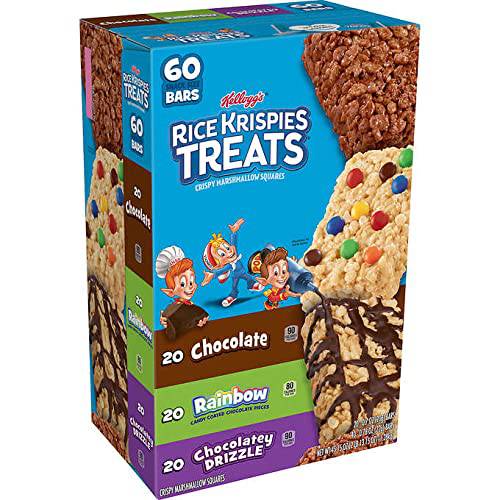Kellogg’s Rice Krispies Treats, Variety Pack, 60 ct
