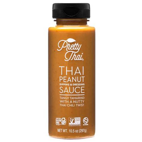 Pretty Thai Peanut Sauce (Certified non-GMO and Gluten-Free) 100% All-Natural 10.5oz